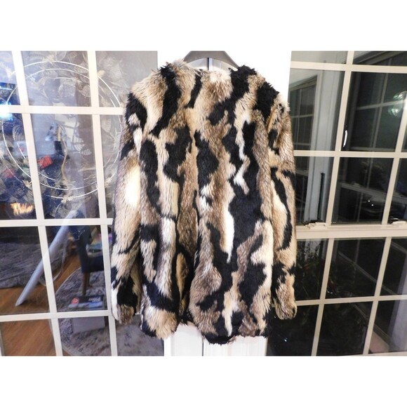 Tart Collection Multi-Color Faux Fur Jacket- L - Picture 3 of 3